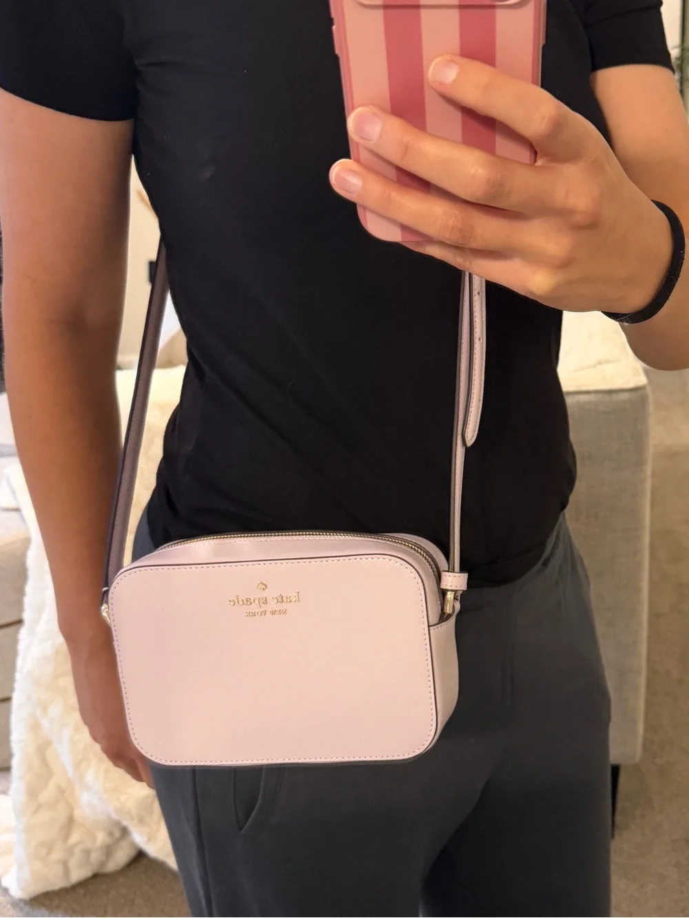 Kate Spade Purple/Lilac Leather Crossbody & Cardholder